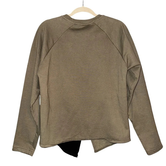 ASOS Nicce London Long Sleeve Shirt Asymmetrical Crewneck Colorblock Size Medium - Picture 9 of 12